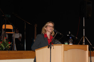 SPD Generalsekräterin bei ihrer Neujahrsansprache in Sonthofen